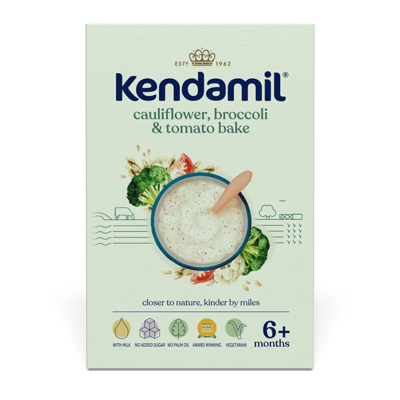 KENDAMIL Mléčná kaše s brokolicí, květákem a rajčaty 150 g