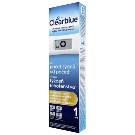 Clearblue Digitální těhotenský test s ukazatelem týdnů 1 ks