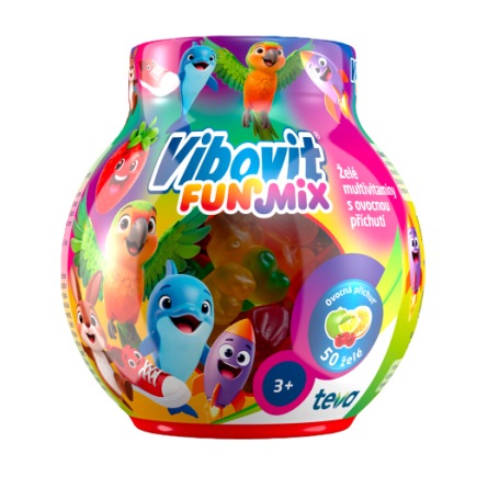 VIBOVIT FunMix želé multivitamíny 50 ks