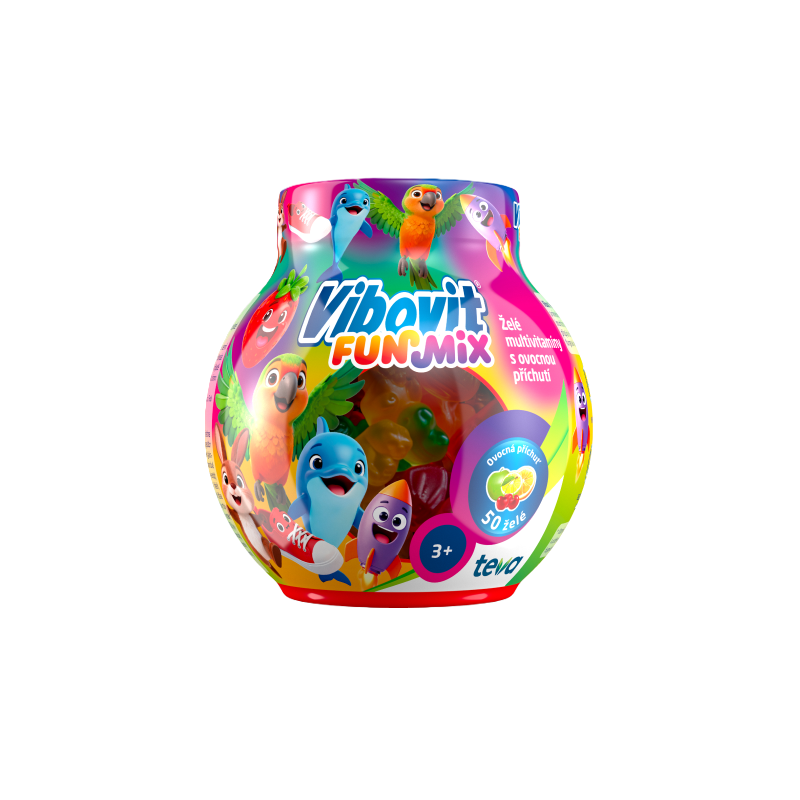 VIBOVIT FunMix želé multivitamíny 50 ks