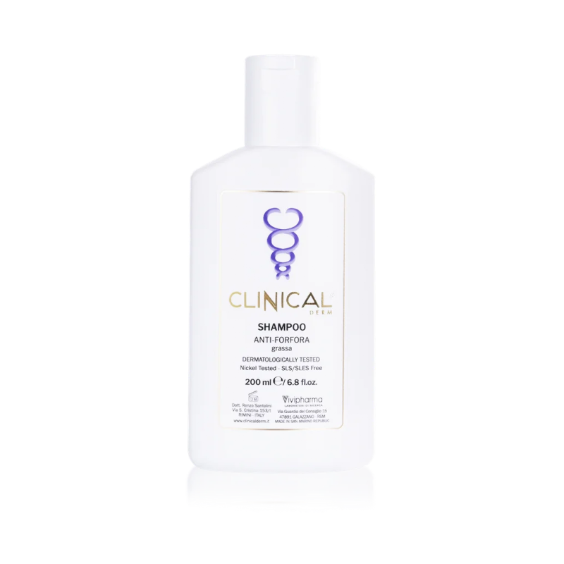 CLINICAL DERM Anti-forfora Grassa Šampon proti mastným lupům 200 ml