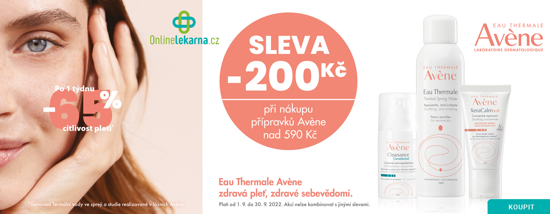 Onlinelekarna.cz |  AVENE Sleva 200 Kč