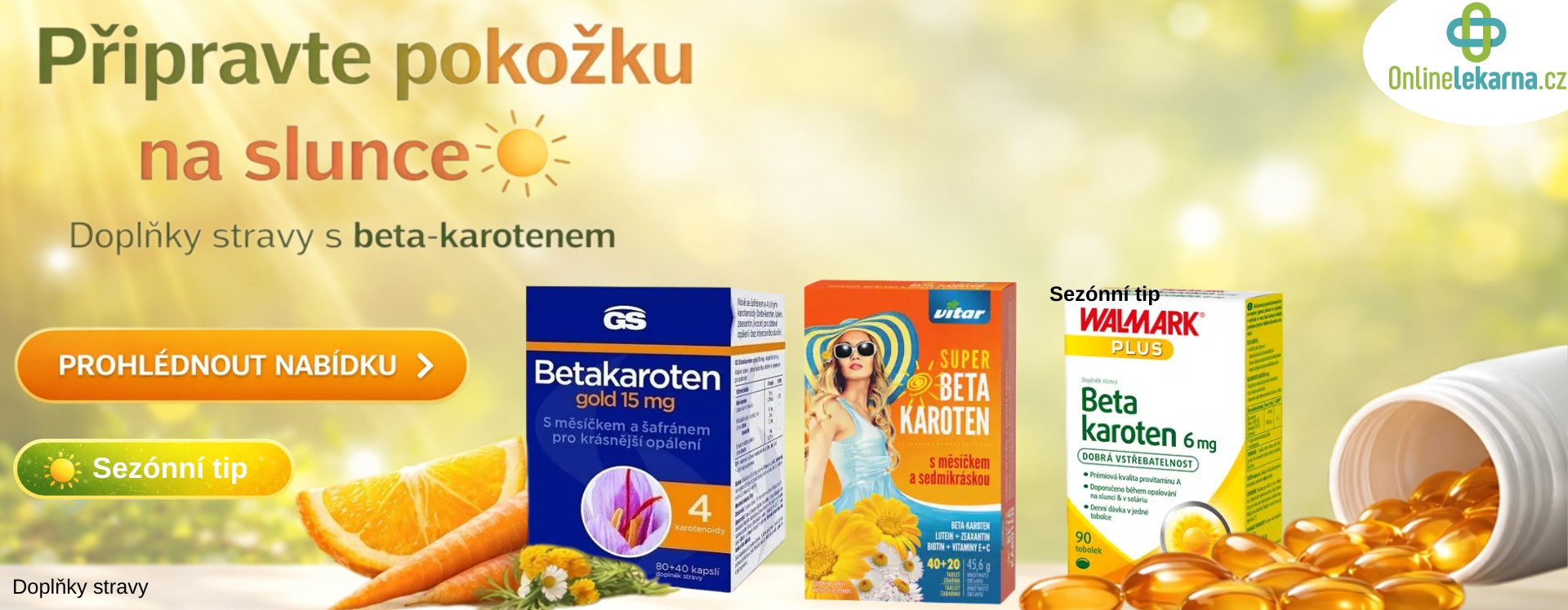 Příprava pokožky na slunce